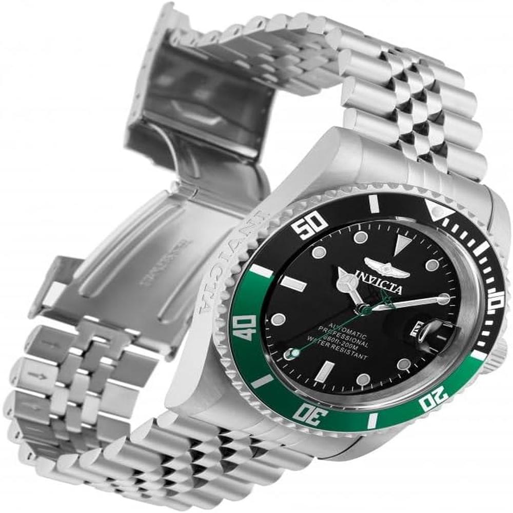 Reloj Invicta Pro Diver para hombre estilo buzo correa ajustable | Verde y Negro