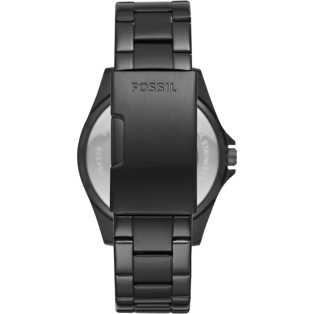 Fossil reloj multifunción Riley para mujer, acero inoxidable | Negro