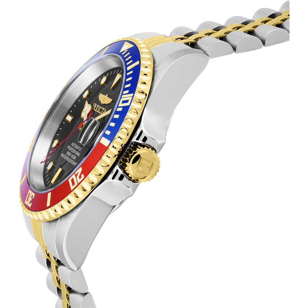 b07m8f672b_3_jpg.jpg Reloj Invicta Pro Diver para hombre estilo buzo vidrio mineral | Plateado y Negro