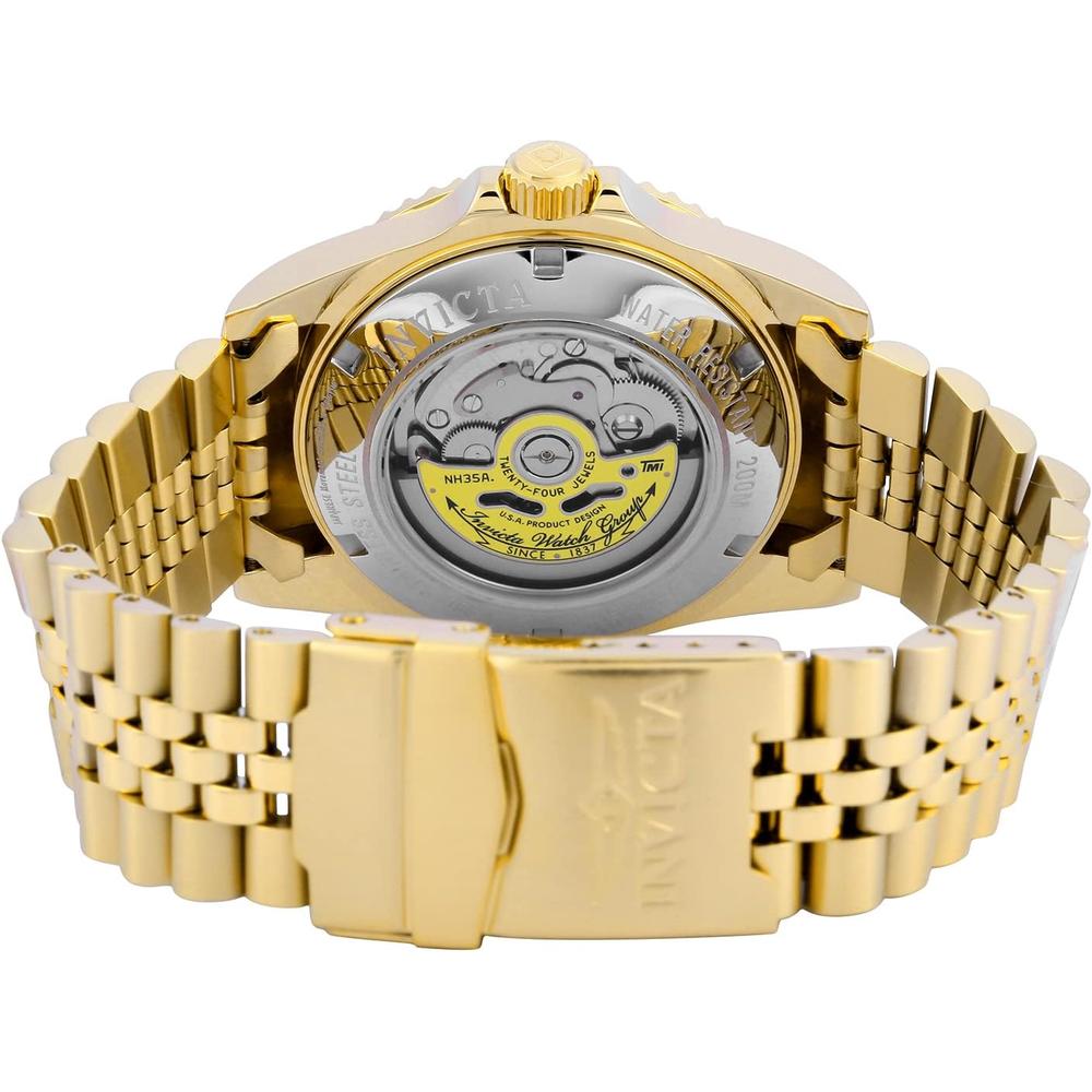 Reloj Invicta Pro Diver para hombre estilo buzo cristal mineral | Oro y Azul