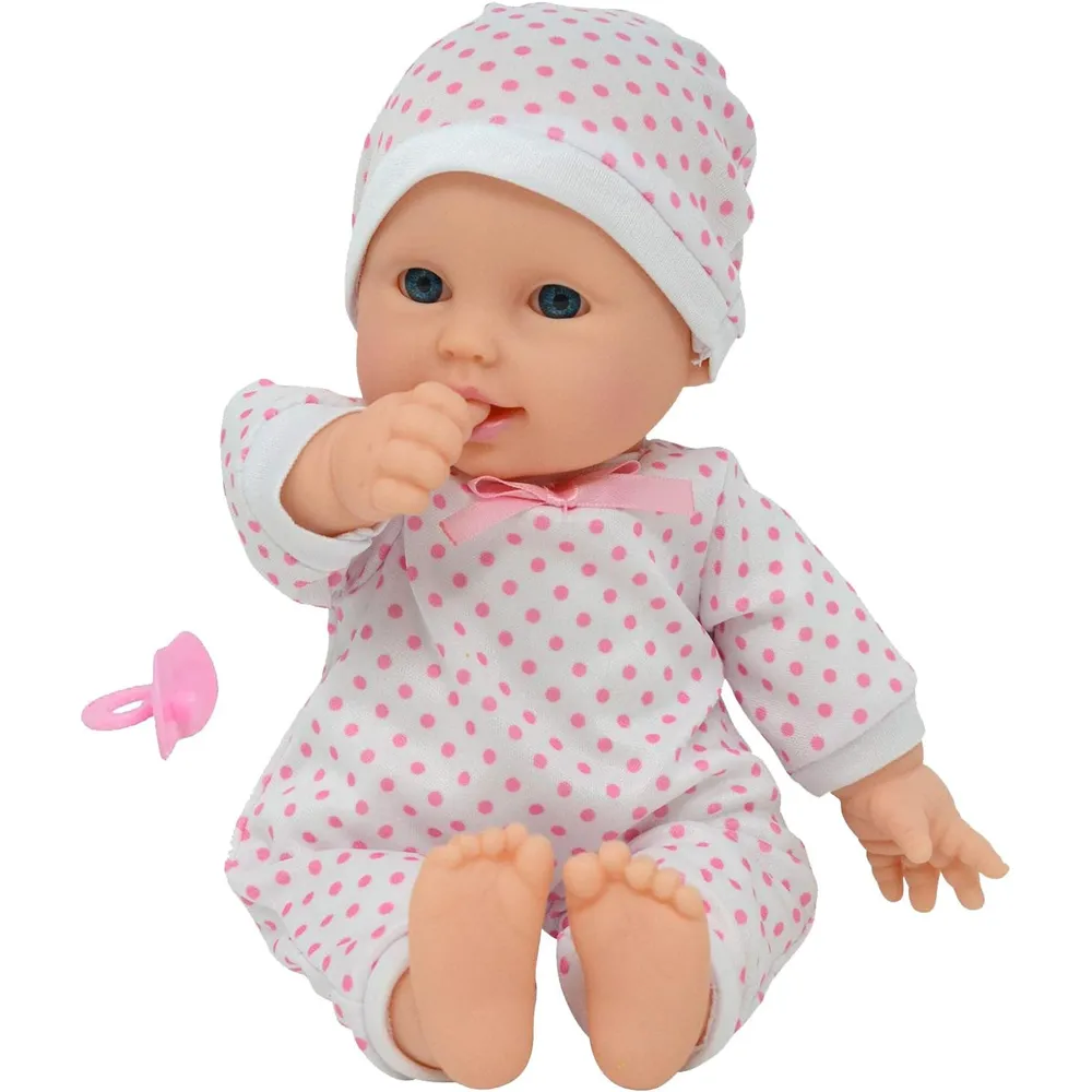 Muñeco bebé 11"/28 cm blando con accesorios