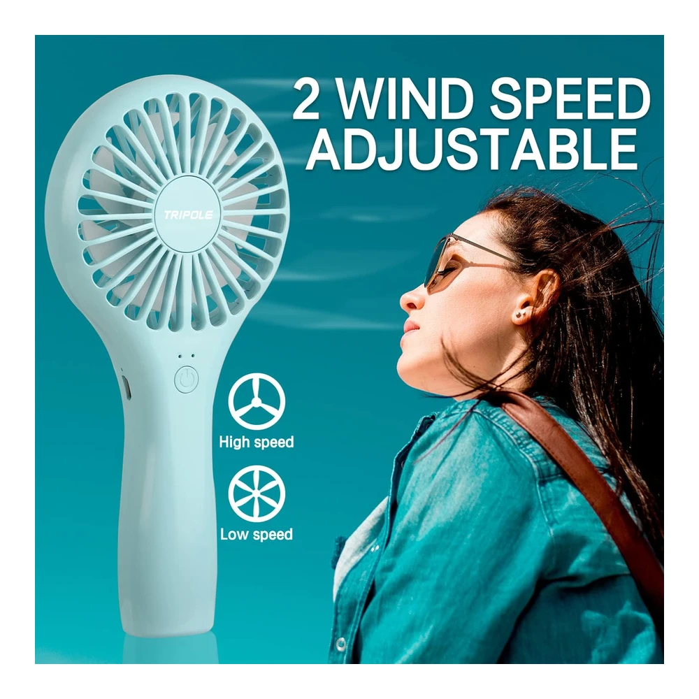 TRIPOLE MINI VENTILADOR PORTÁTIL USB RECARGABLE – POTENTE Y COMPACTO