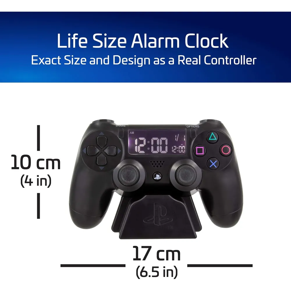 Paladone PlayStation, reloj despertador digital con mando oficial