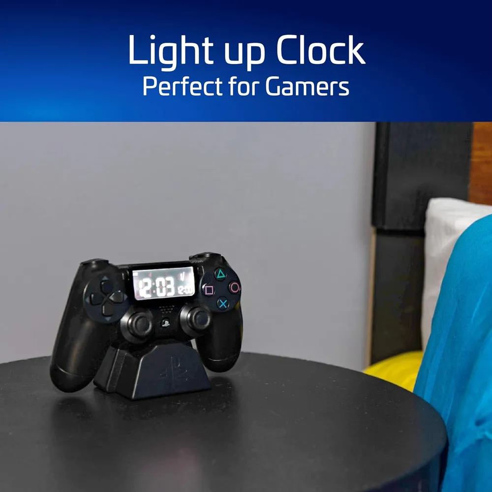 Paladone PlayStation, reloj despertador digital con mando oficial