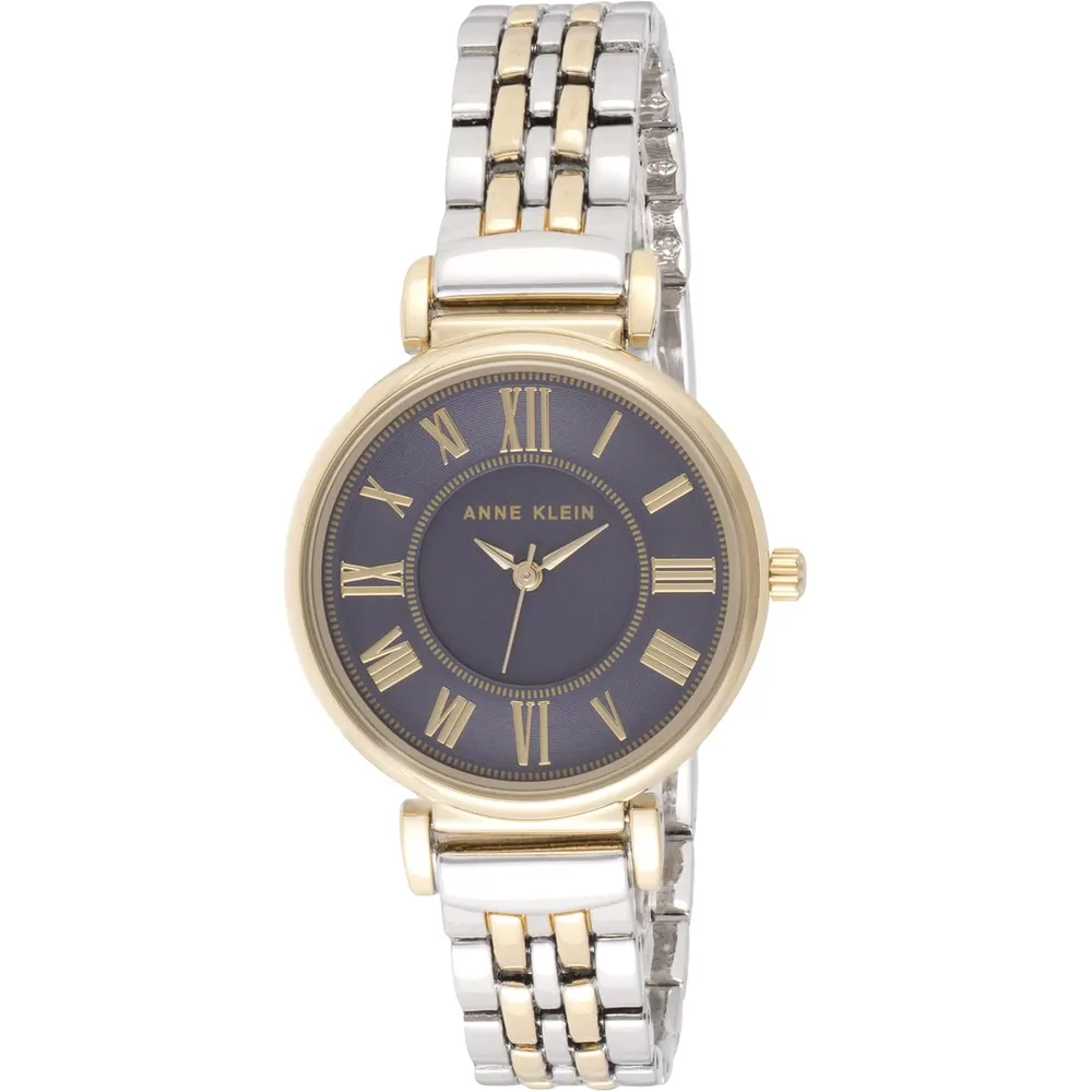 Anne Klein AK/2159SVSV reloj para mujer | 30 mm - Plata/Oro/azul marino
