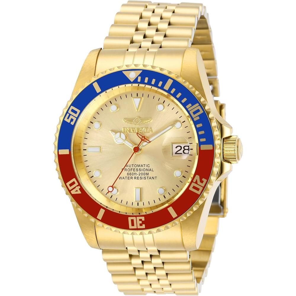 Reloj Invicta Pro Diver para hombre estilo buzo acero inoxidable | Oro