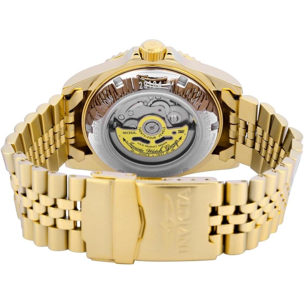 Reloj Invicta Pro Diver para hombre automático correa de acero | Oro