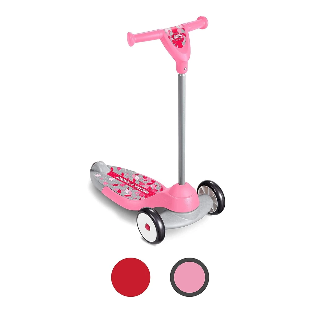 Radio Flyer My 1st Scooter - Scooter de 3 Ruedas para niños y Niños Pequeños - Patinete Rosa