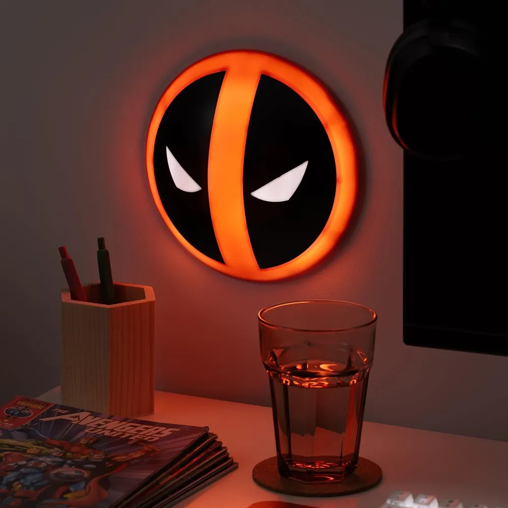 Paladone Deadpool, lámpara logotipo táctil oficial