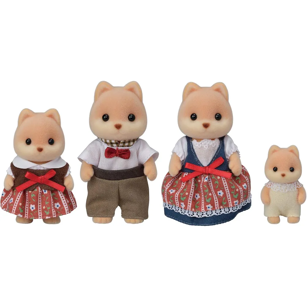 MUÑECA SYLVANIAN FAMILIES FAMILIA PERROS CARAMELO