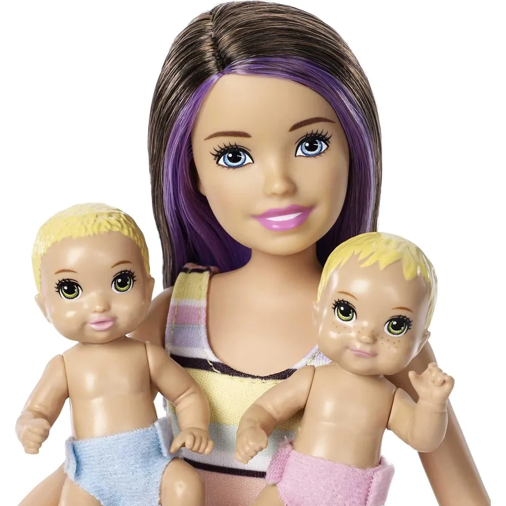 BARBIE SKIPPER SET GUARDERÍA BABYSITTERS INC CON ACCESORIOS