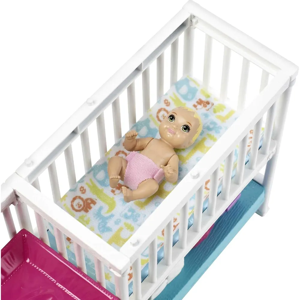 BARBIE SKIPPER SET GUARDERÍA BABYSITTERS INC CON ACCESORIOS