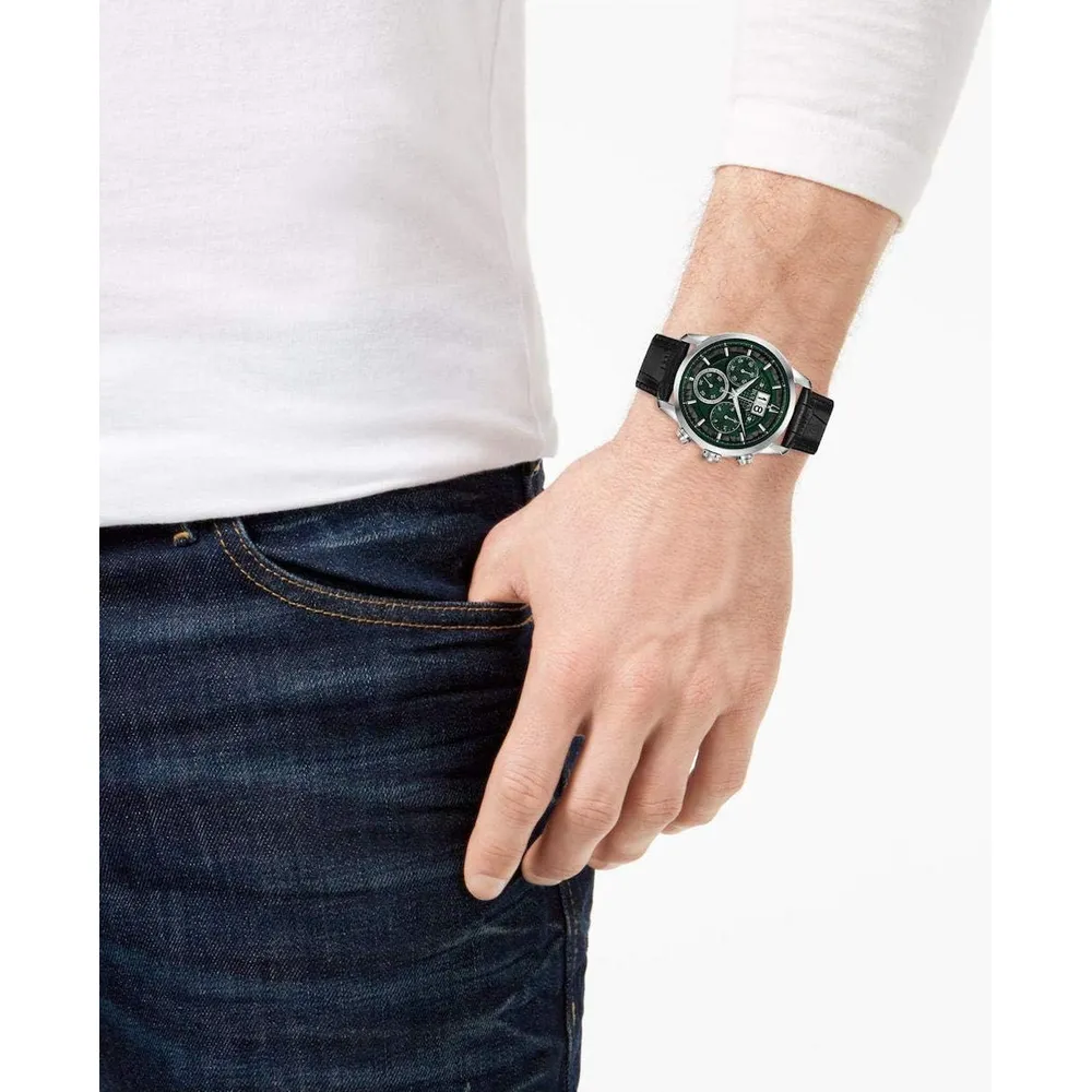 Bulova reloj clásico Sutton hombre cronógrafo 6 agujas calendario fecha | Negro