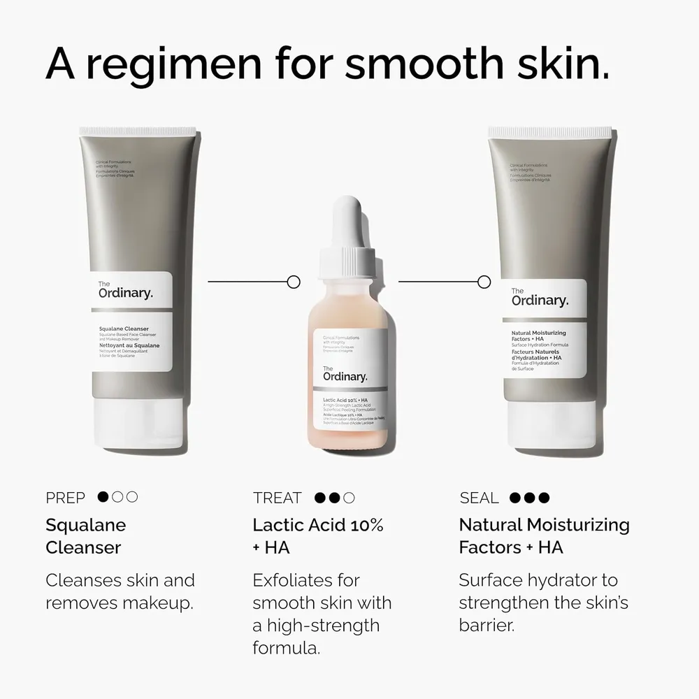 THE ORDINARY SUERO ÁCIDO LÁCTICO 10% ÁCIDO HIALURÓNICO 2% | 1 OZ / 30 ML