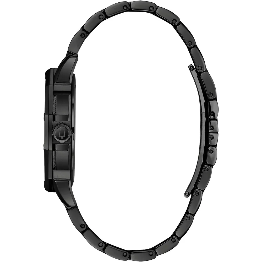 Bulova 96C134 reloj Octava para hombre con cronógrafo y esfera con cristales | 41.5 mm - Negro
