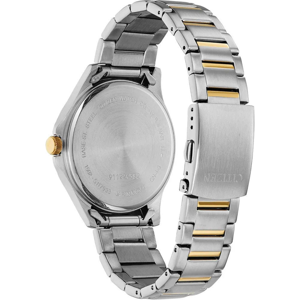 Citizen BF2005-54L reloj clásico de cuarzo para hombre en acero bicolor | Plateado