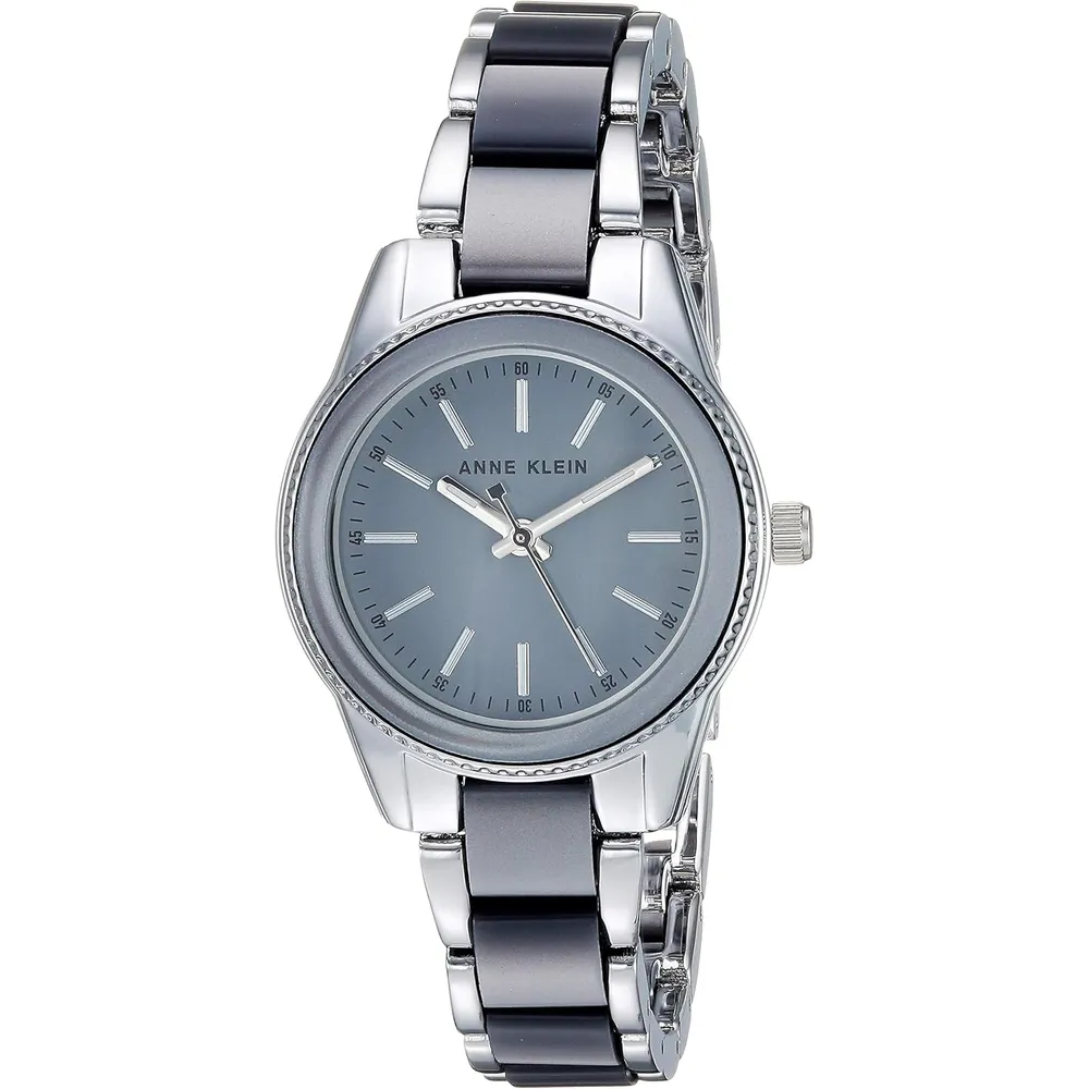 Anne klein AK/3212LPRG reloj de pulsera de resina | 30 mm - Plateado/Gris