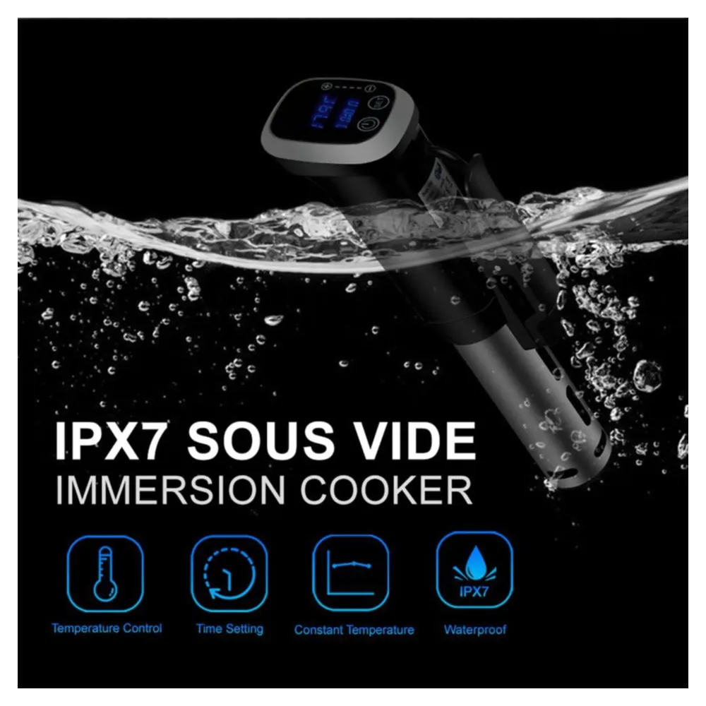 CIRCULADOR DE INMERSIÓN SOUS VIDE IPX7 IMPERMEABLE 220V