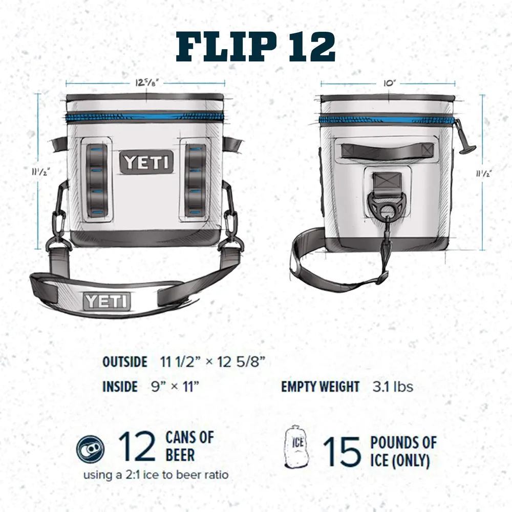 YETI Hopper Flip 12 Cooler Portátil | Gris