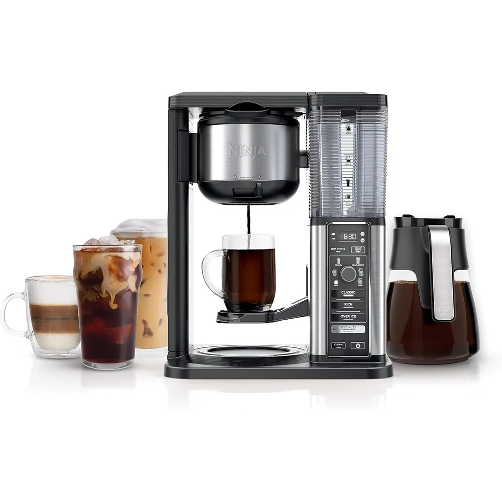 NINJA CAFETERA SPECIALTY 10 TAZAS / 1.5 L CON ESPUMADOR PLEGABLE | NEGRO