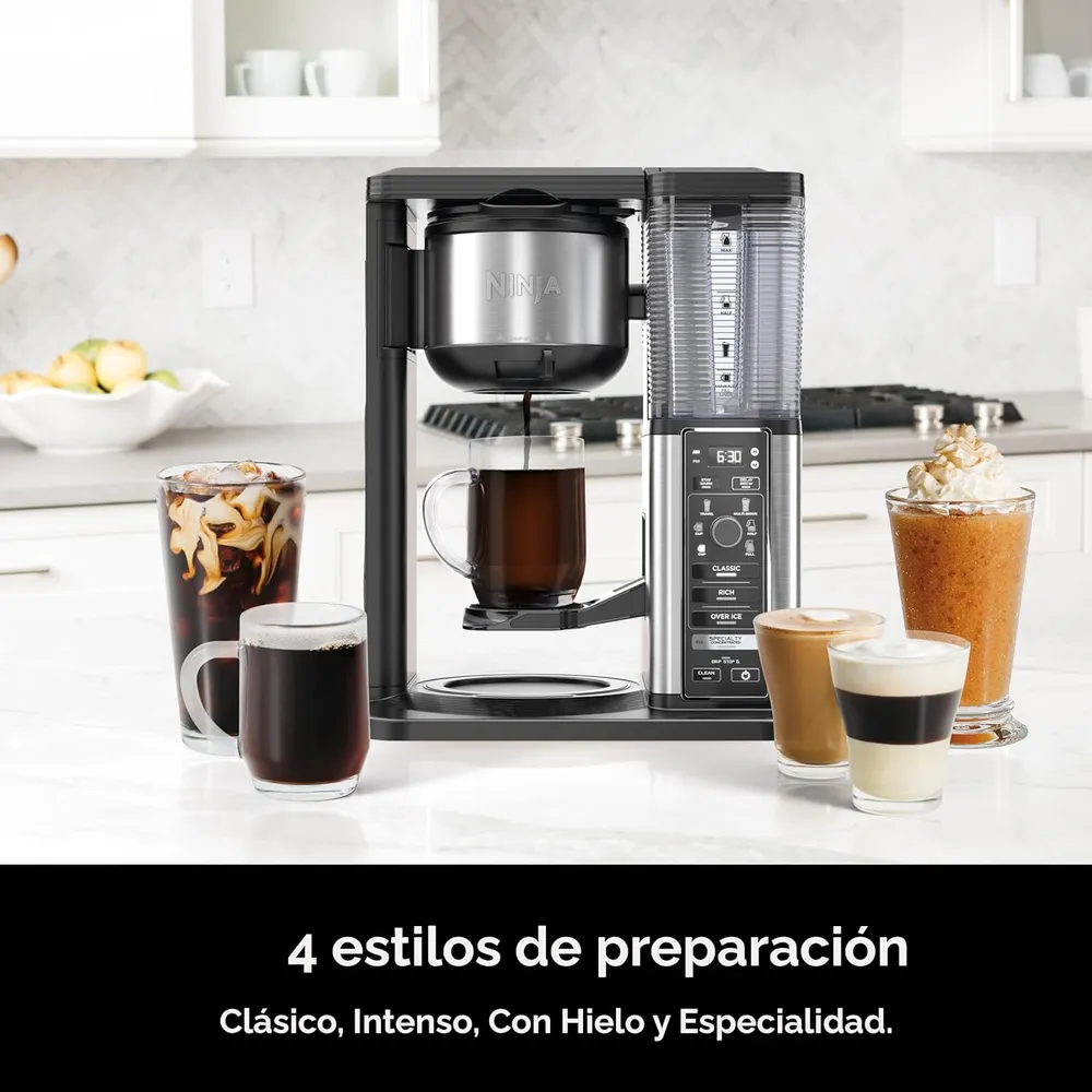 NINJA CAFETERA SPECIALTY 10 TAZAS / 1.5 L CON ESPUMADOR PLEGABLE | NEGRO
