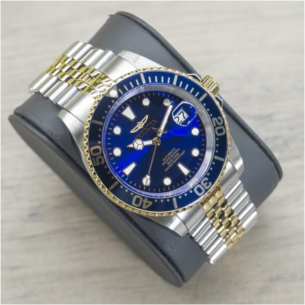 Reloj Invicta Pro Diver para hombre estilo buzo automático | Azul y Plateado