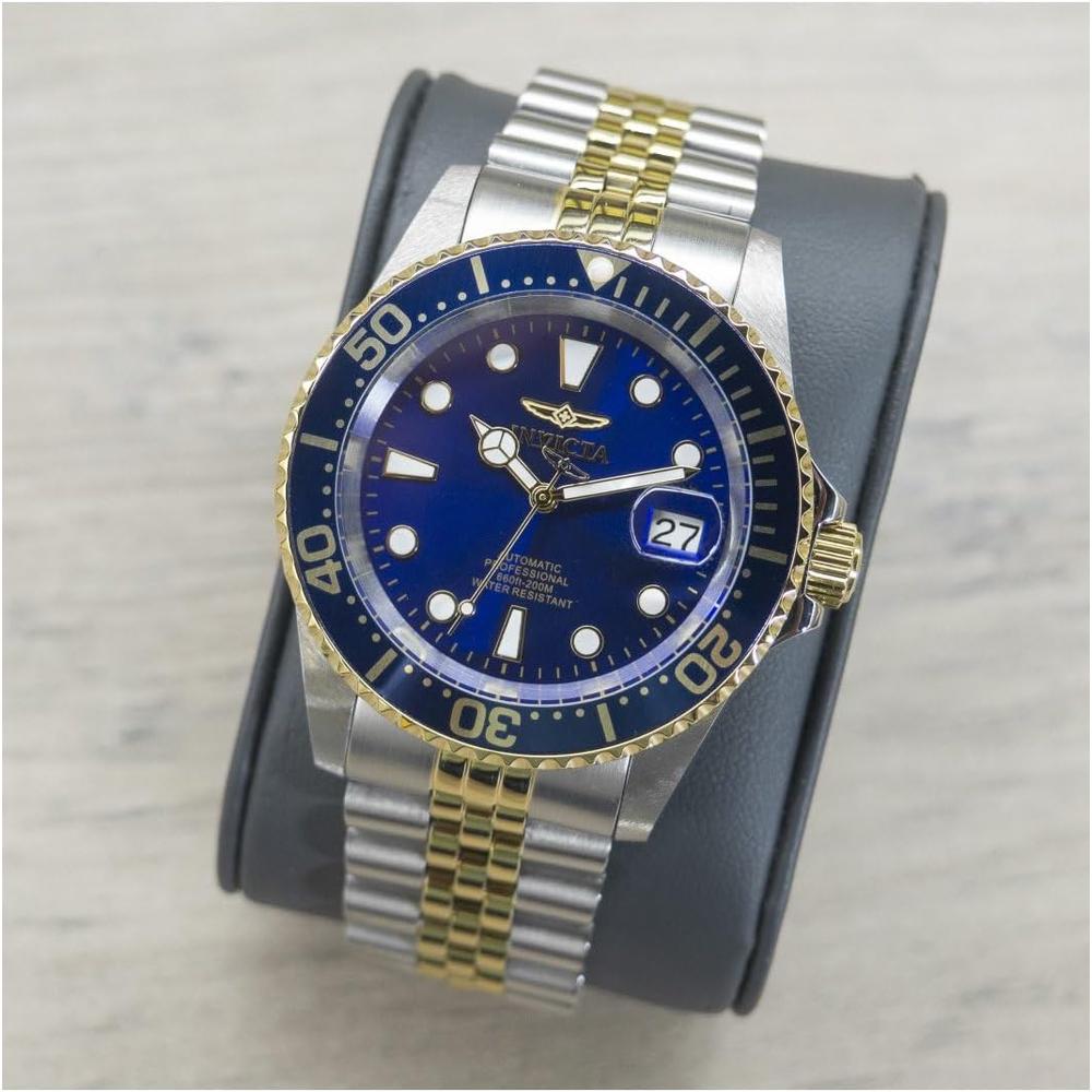 Reloj Invicta Pro Diver para hombre estilo buzo automático | Azul y Plateado