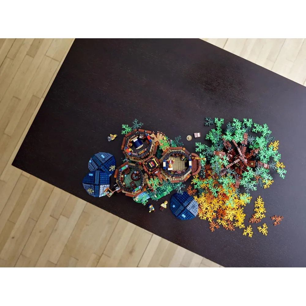 Lego Ideas casa del árbol set de construcción con cabañas y minifiguras