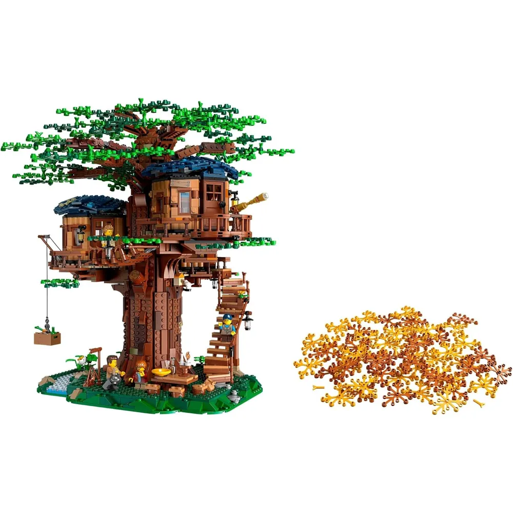 Lego Ideas casa del árbol set de construcción con cabañas y minifiguras