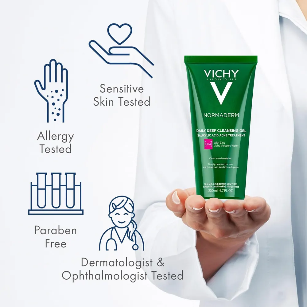 GEL LIMPIADOR ANTIACNE NORMADERM VICHY 6.7 OZ / 200 ML