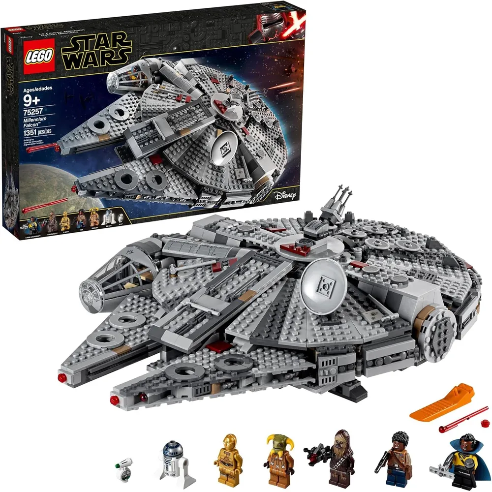 LEGO STAR WARS HALCÓN MILENARIO NAVE ESPACIAL CON MINIFIGURAS