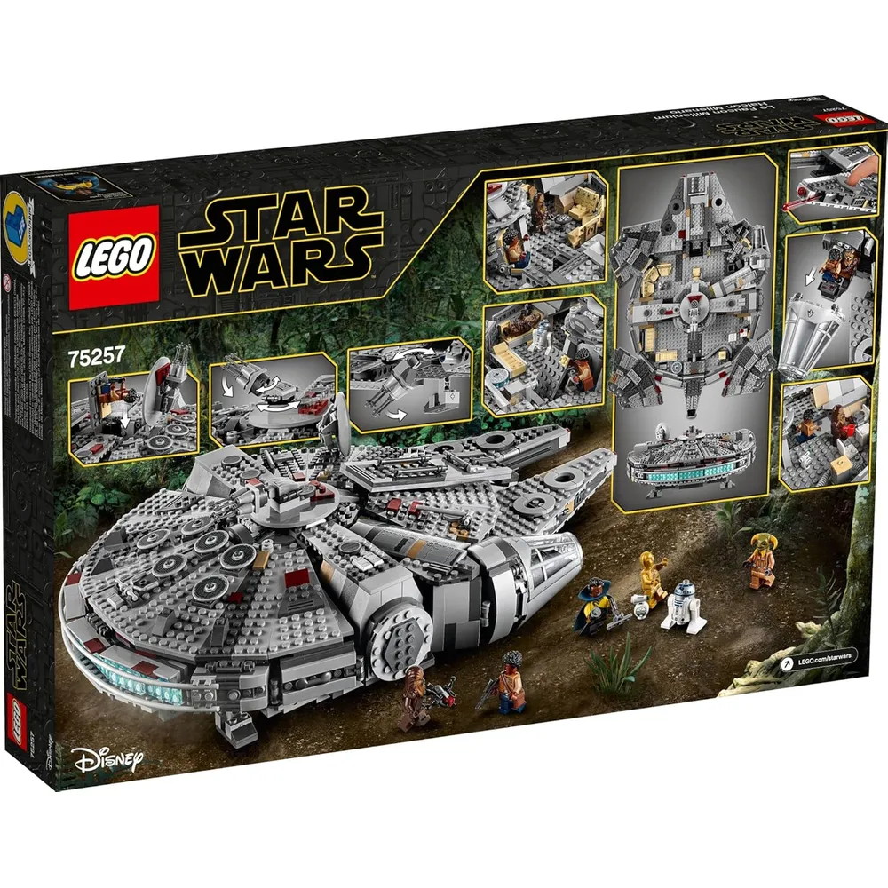 LEGO STAR WARS HALCÓN MILENARIO NAVE ESPACIAL CON MINIFIGURAS
