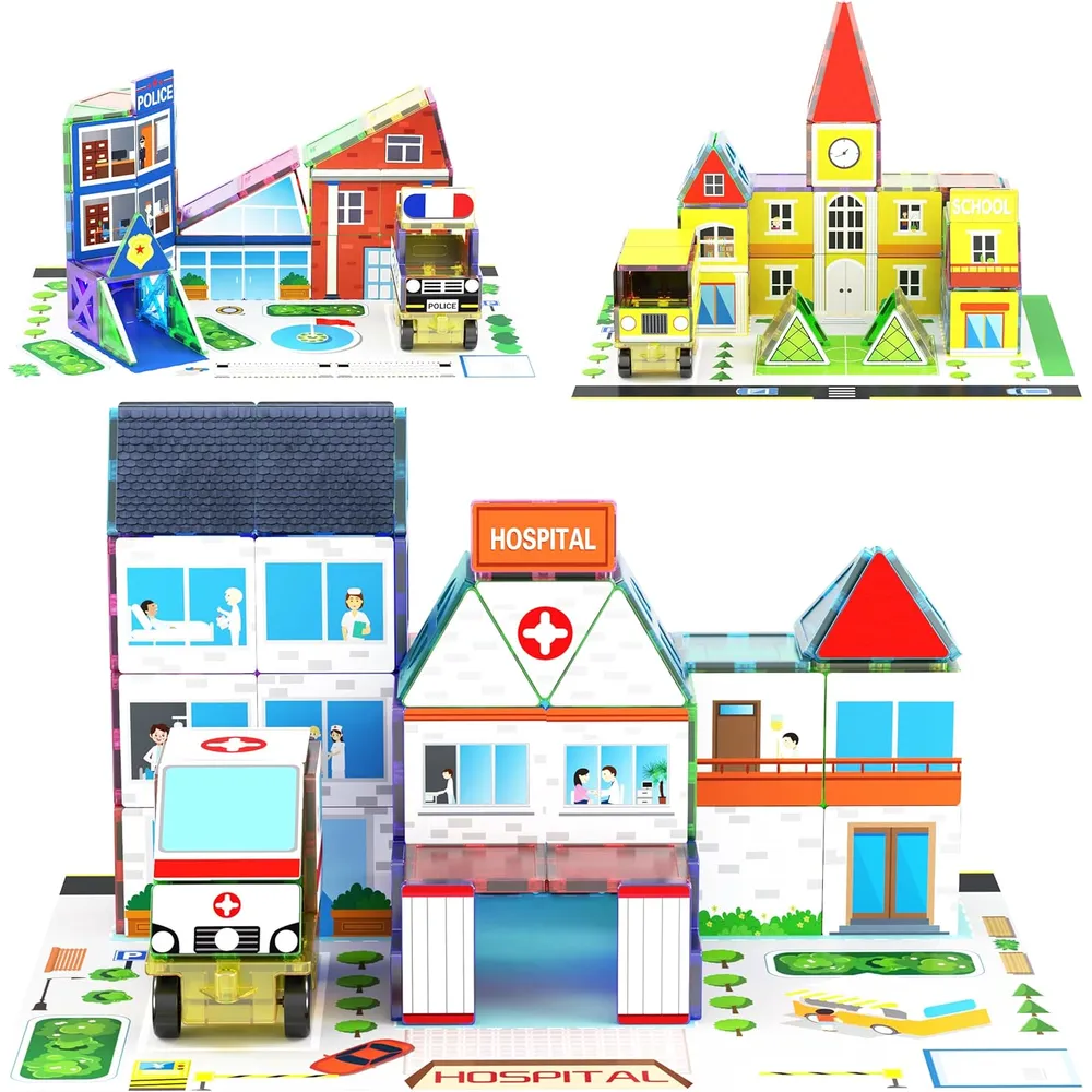 SET BLOQUES MAGNÉTICOS TEMÁTICO 3 EN 1 PICASSOTILES