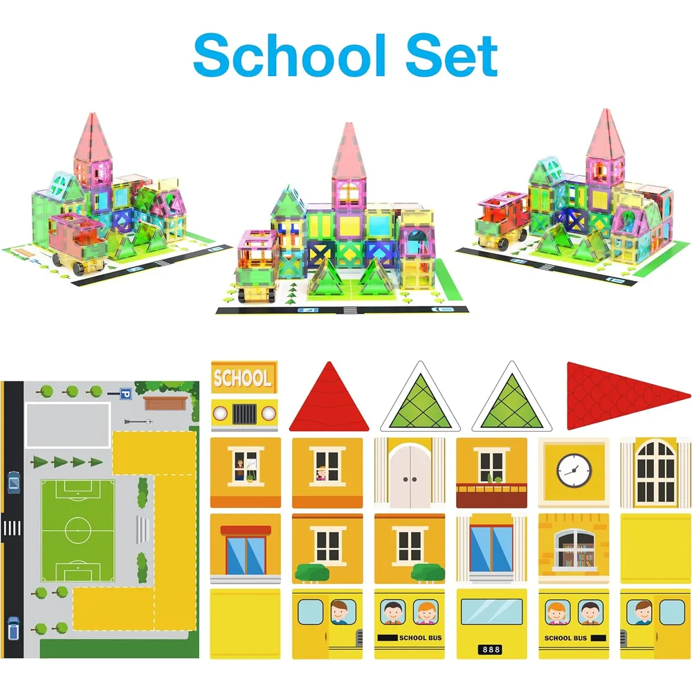 SET BLOQUES MAGNÉTICOS TEMÁTICO 3 EN 1 PICASSOTILES