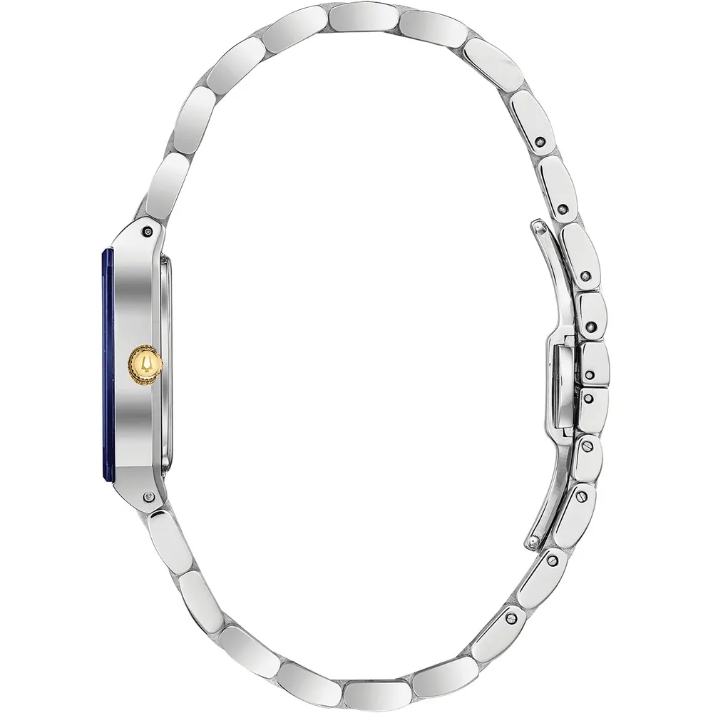 b07qd2phxw_1_webp.webp Bulova reloj Quadra moderno mujer acero inoxidable cuarzo 3 agujas diamantes | Oro/Plata/azul