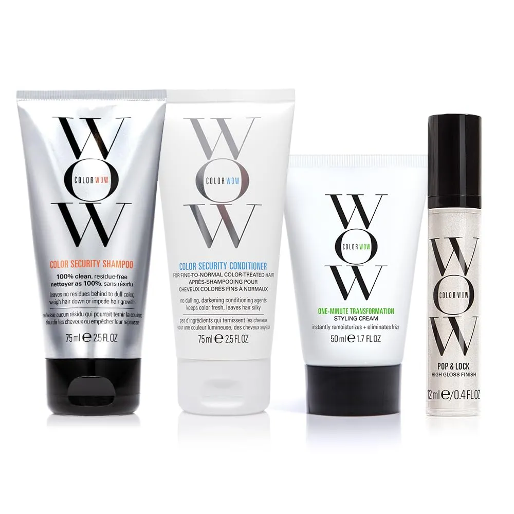 SET CREMA CAPILAR COLOR WOW ONE MINUTE TRANSFORMATION 4 PZS