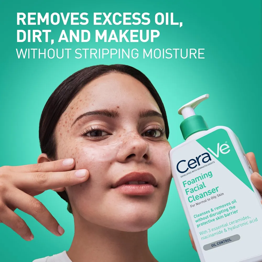 CERAVE LIMPIADOR FACIAL PARA PIEL GRASA 19 OZ / 562 ML