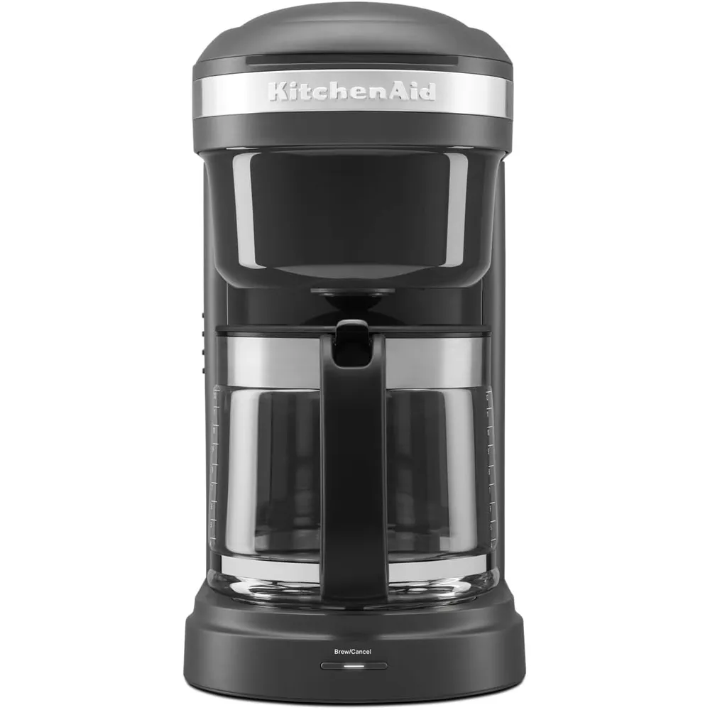 KITCHENAID, CAFETERA DE GOTEO 12 QT / 11.4 L CON CABEZAL DE DUCHA EN ESPIRAL | NEGRO