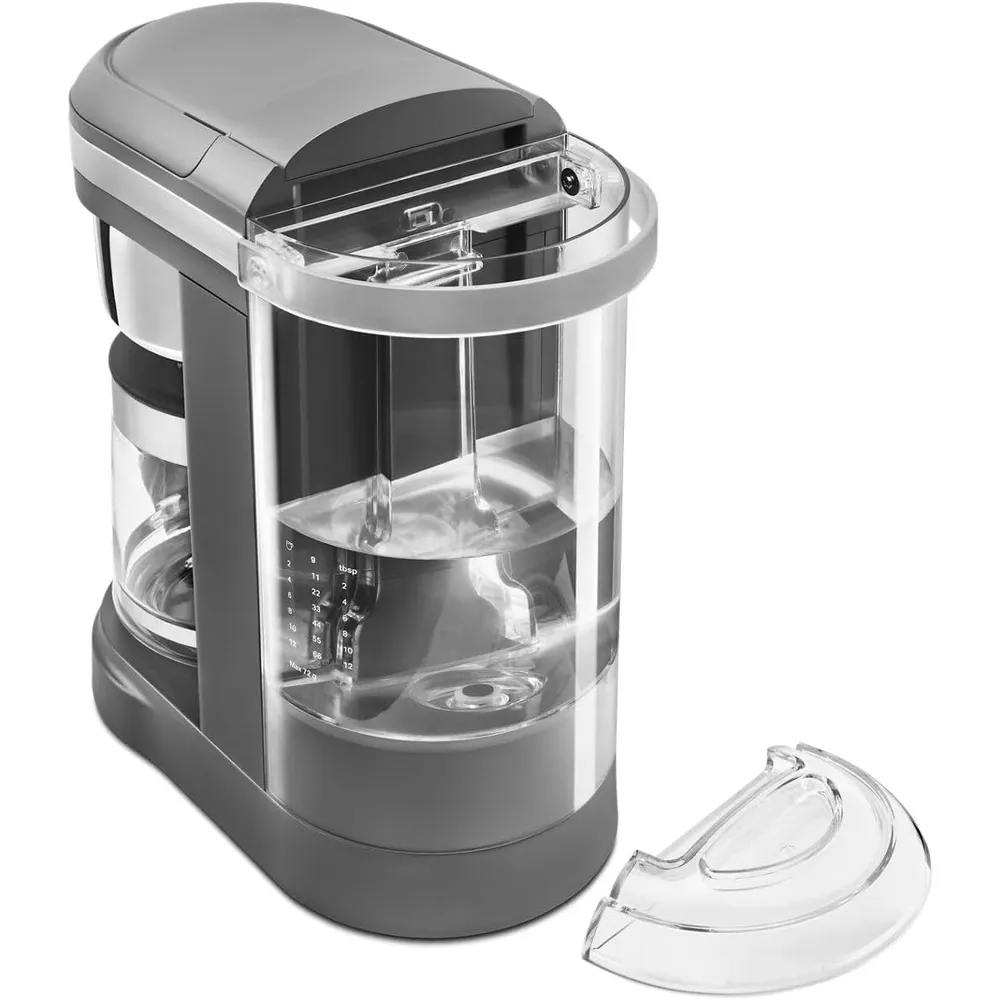 KITCHENAID, CAFETERA DE GOTEO 12 QT / 11.4 L CON CABEZAL DE DUCHA EN ESPIRAL | NEGRO