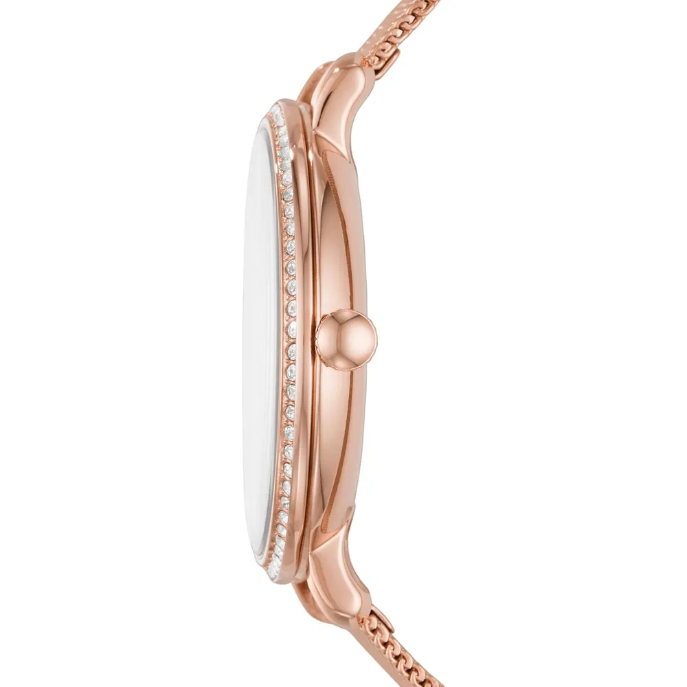 Fossil reloj de cuarzo Jacqueline para mujer, modelo ES4628 | Oro Rosa