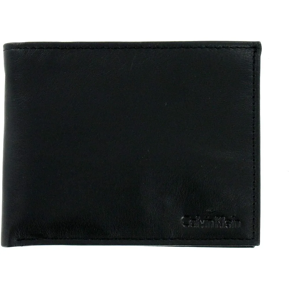 BILLETERA CALVIN KLEIN BIFOLD CUERO NEGRO HOMBRE