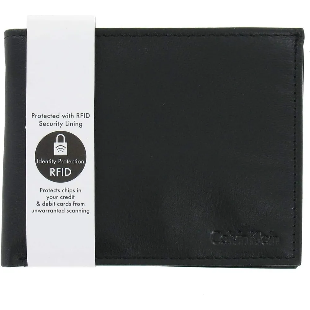 BILLETERA CALVIN KLEIN BIFOLD CUERO NEGRO HOMBRE