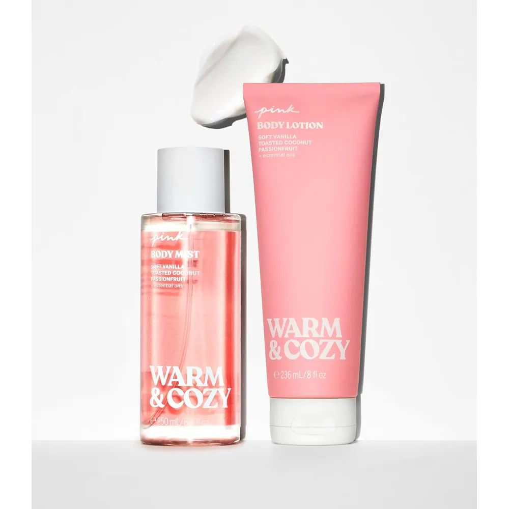 SET WARM & COZY MIST & LOTION VICTORIA SECRET PINK MUJER 2PZS