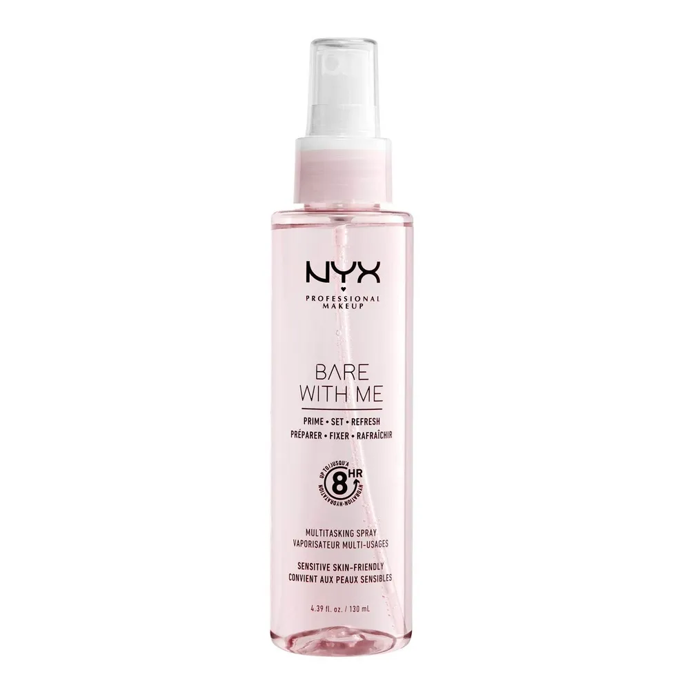 NYX Bare With Me Spray Facial Prebase y Fijador Hidratante | Pink