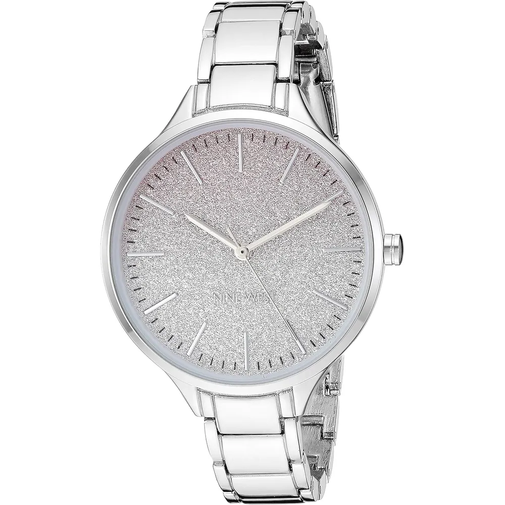 Nine West reloj elegante para damas | 36 mm - Plateado