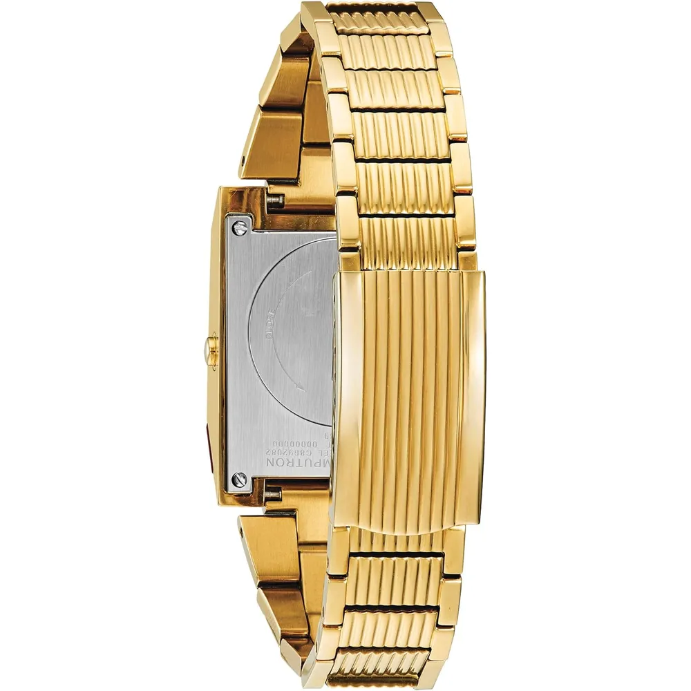 Bulova reloj Archive hombre LED Computron acero inoxidable | Oro