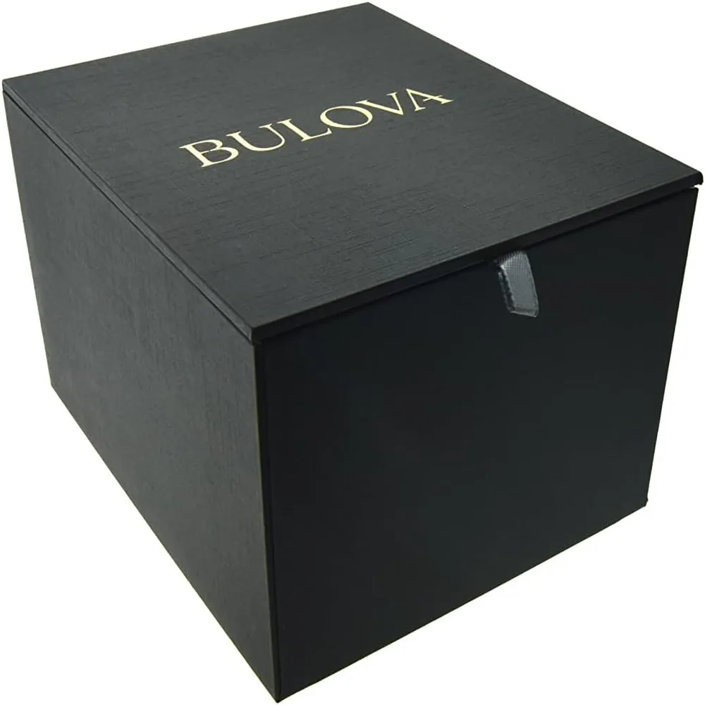 Bulova reloj Marine Star hombre cronógrafo 6 agujas de cuarzo correa silicona | Negro