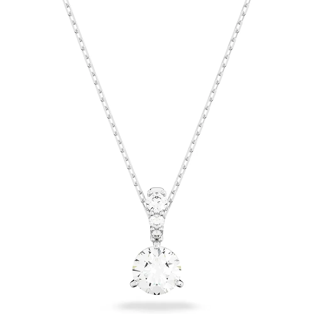 SWAROVSKI COLLAR PENDIENTE STILLA ACABADO RODIO PARA MUJER | TRANSPARENTE
