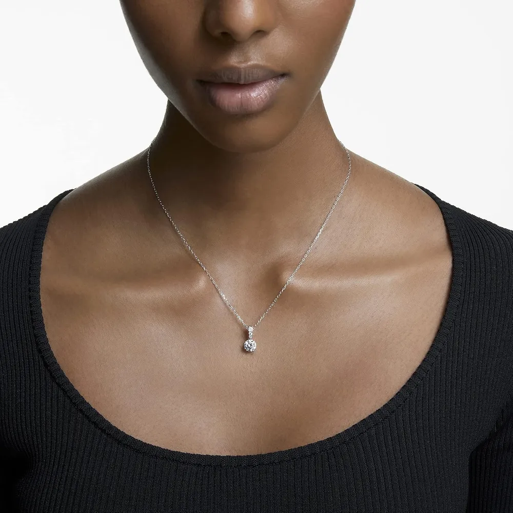 SWAROVSKI COLLAR PENDIENTE STILLA ACABADO RODIO PARA MUJER | TRANSPARENTE
