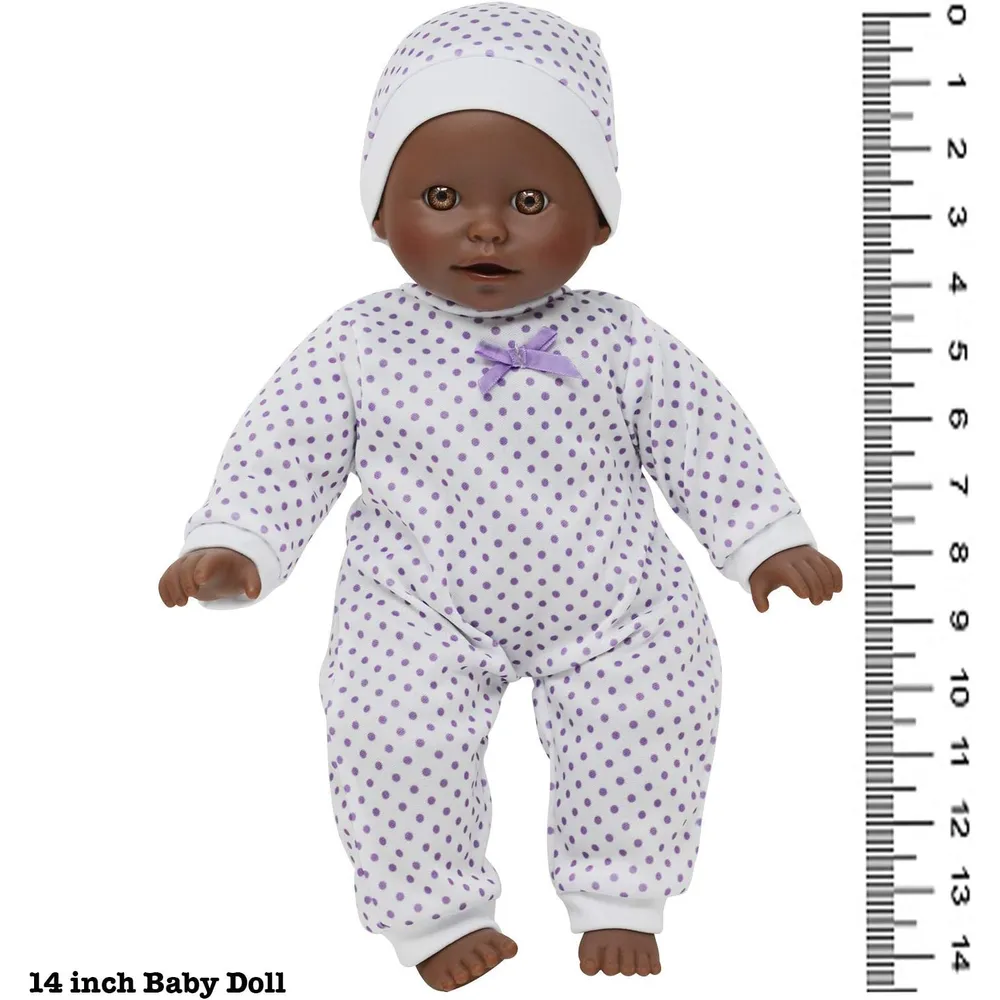 Muñeca afroamericana 14"/35 cm blanda